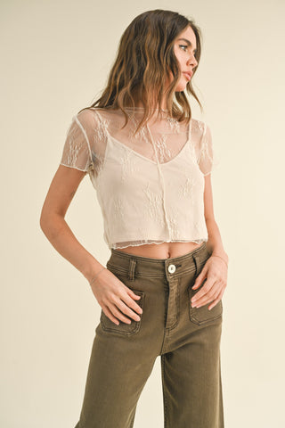 RIVIERA LACE TOP