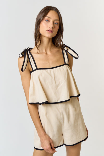 NIGEL CONTRAST ROMPER