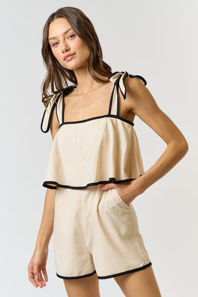 NIGEL CONTRAST ROMPER