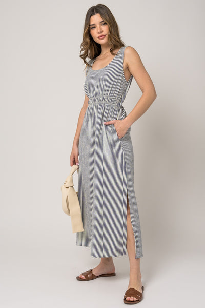 GIO STRIPE MAXI DRESS