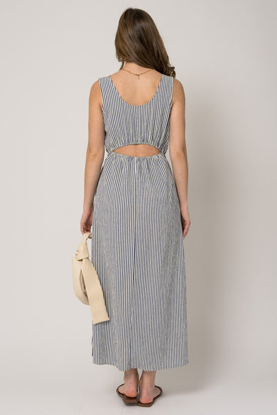 GIO STRIPE MAXI DRESS