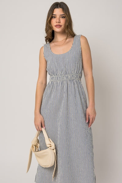 GIO STRIPE MAXI DRESS