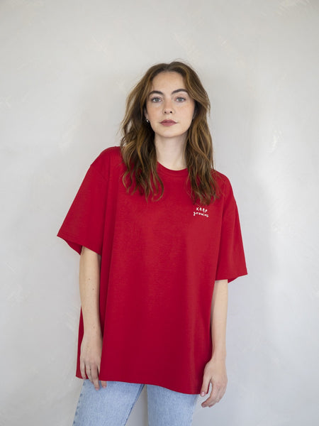 RED KEEP GROWING TEE