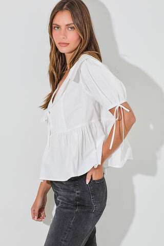 SELKIE PUFF SLEEVE BLOUSE