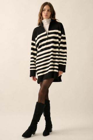 STRIPE SWEATER DRESS