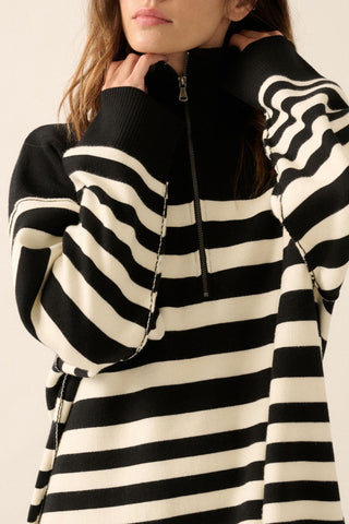 STRIPE SWEATER DRESS