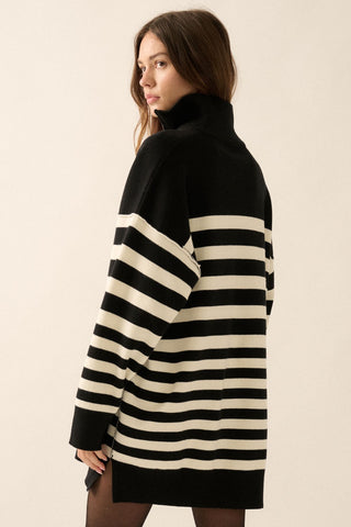 STRIPE SWEATER DRESS