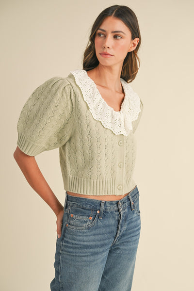 ROLA LACE COLLAR TOP