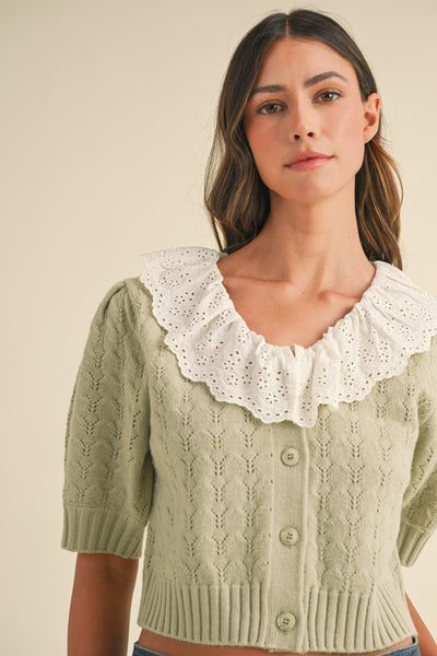 ROLA LACE COLLAR TOP