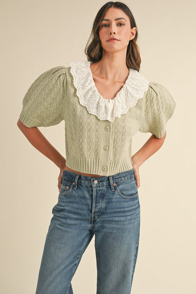 ROLA LACE COLLAR TOP