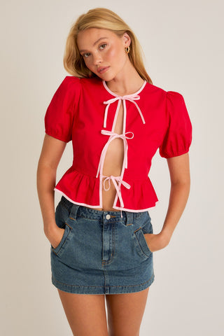 LOVE STORY TIE TOP