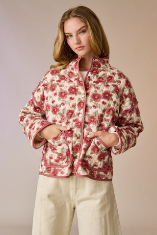 AMELIA QUILTED FLORAL JACKET