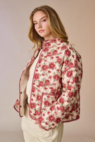 AMELIA QUILTED FLORAL JACKET