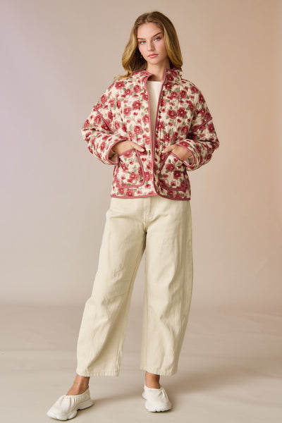 AMELIA QUILTED FLORAL JACKET