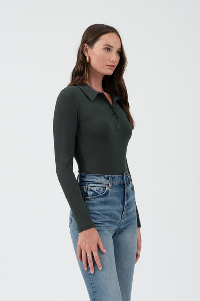 POLO LONG SLEEVE BODYSUIT