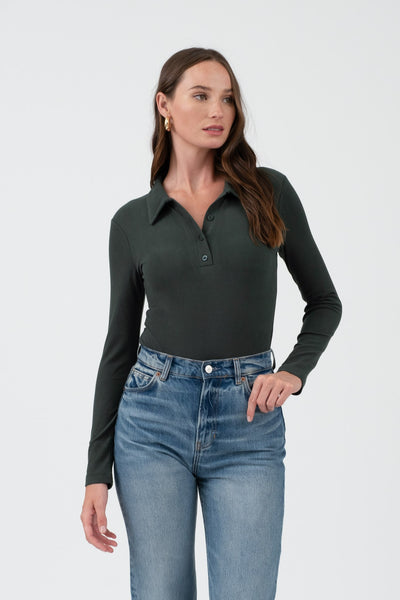 POLO LONG SLEEVE BODYSUIT