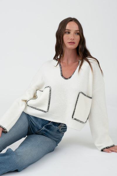 DYLAN IVORY SWEATER