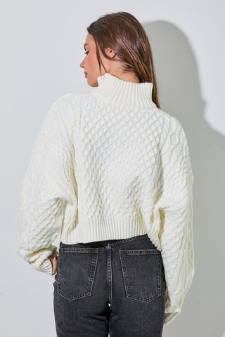 AUBREY CABLE KNIT SWEATER