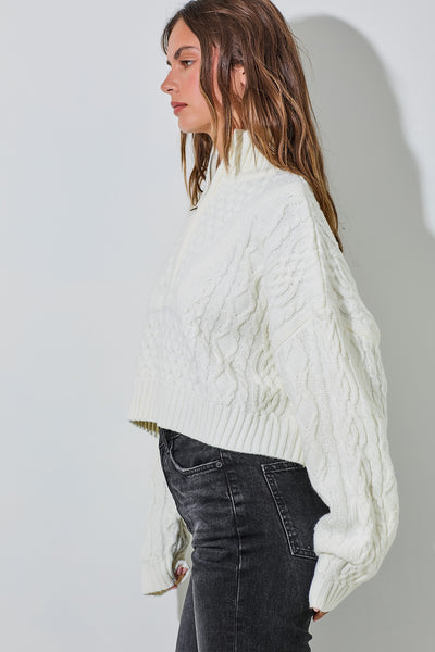 AUBREY CABLE KNIT SWEATER