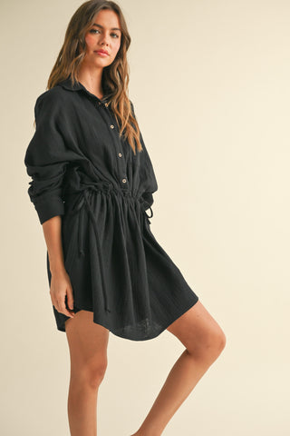 LAYLA DRAWSTRING WAIST DRESS