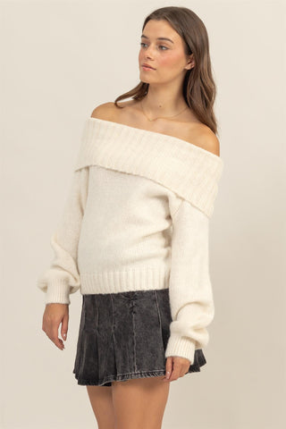 PARKLEY OFF THE SHOULDER SWEATER