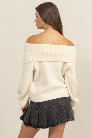 PARKLEY OFF THE SHOULDER SWEATER