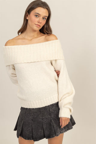 PARKLEY OFF THE SHOULDER SWEATER