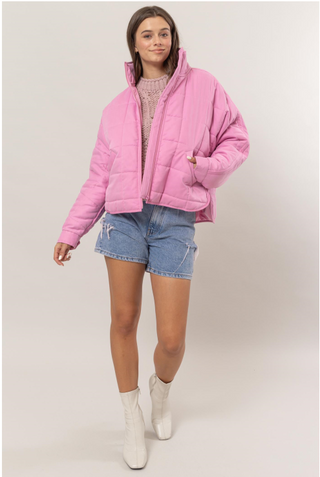 PINK PUFFER JACKET