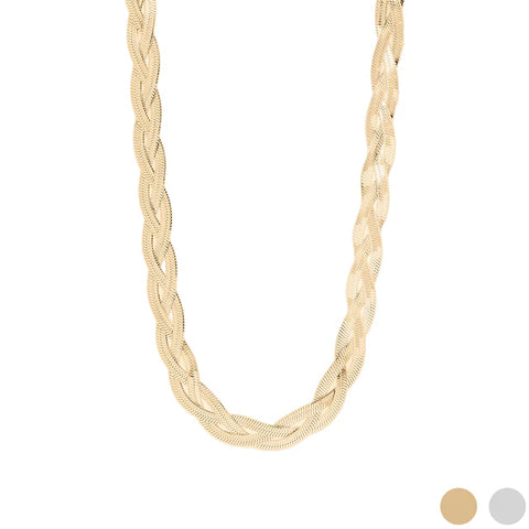 WOVEN HERRINGBONE NECKLACE