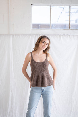 PEPLUM SWEATER TANK