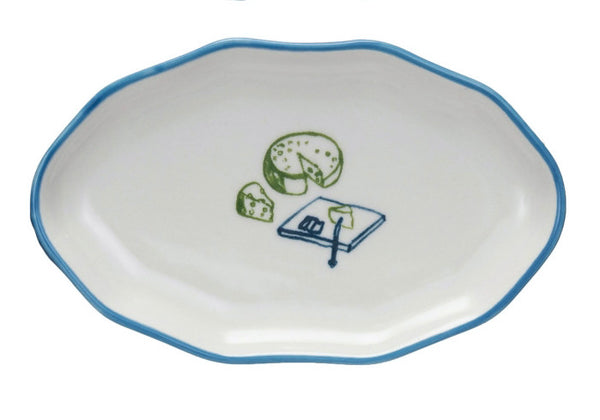 HAND PAINTED BISTRO DISH