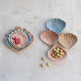 HAND PAINTED SHELL BOWLS