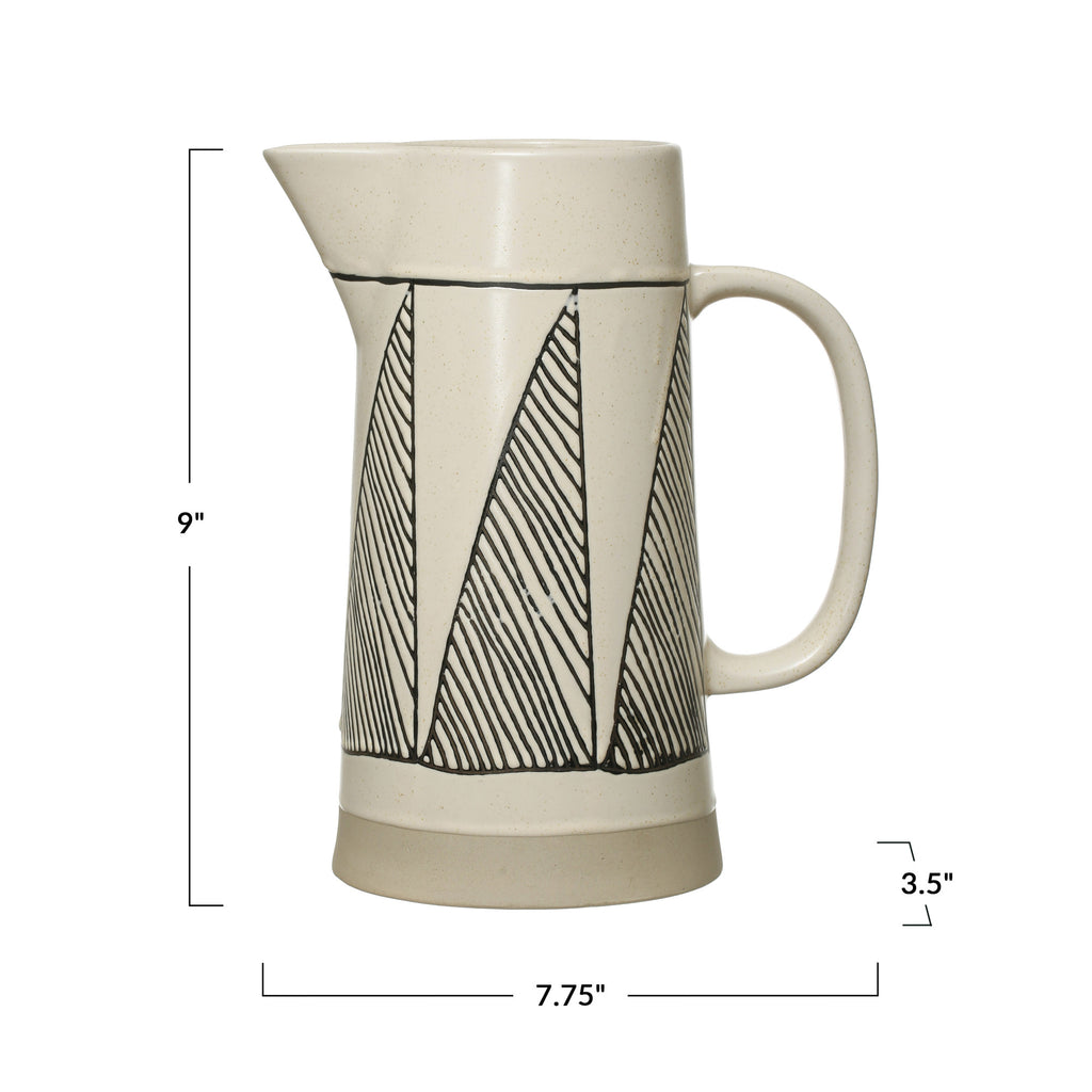 EMBOSSED CREAM PITCHER